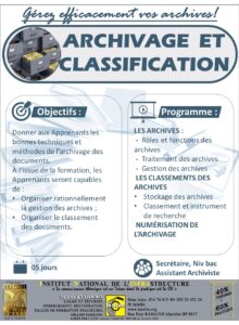 archivage etclassification